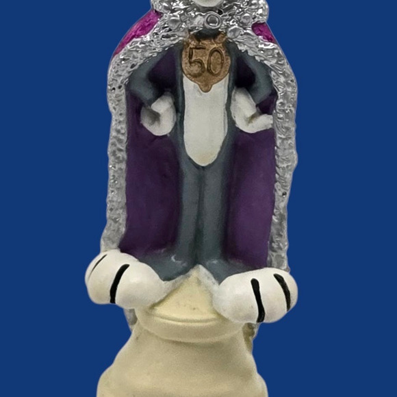 Rare Looney Tunes 1989 Warner Bros Saratoga Mint VTG Bugs Bunny King Chess Piece - Picture 10 of 11